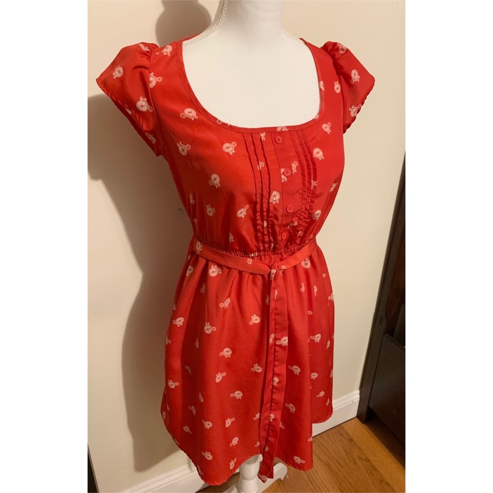 Red Bike Dress - Cute, Classy - LIKE NEW !